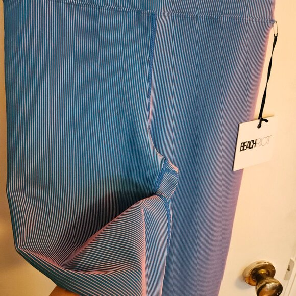 Beach Riot Taylor Legging Two Tone Rib Pink Blue (Size M) - Picture 6 of 10